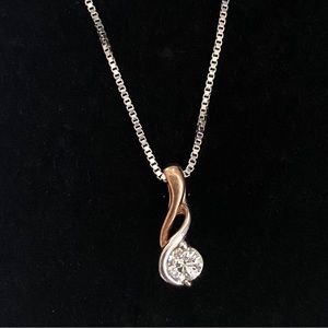 14K gold Diamond necklace with appraisal